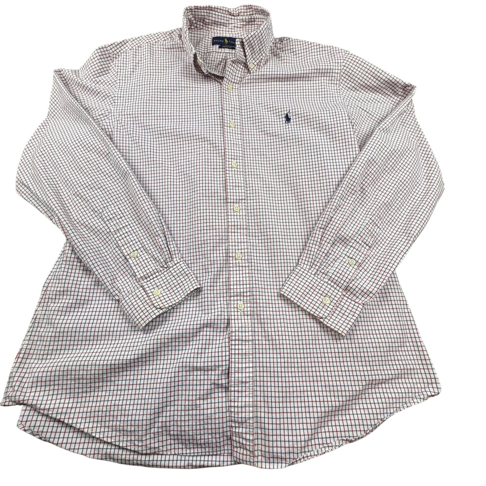 Ralph Lauren Mens XL Custom Fit Long Sleeve Check Button Down Shirt - Picture 2 of 9